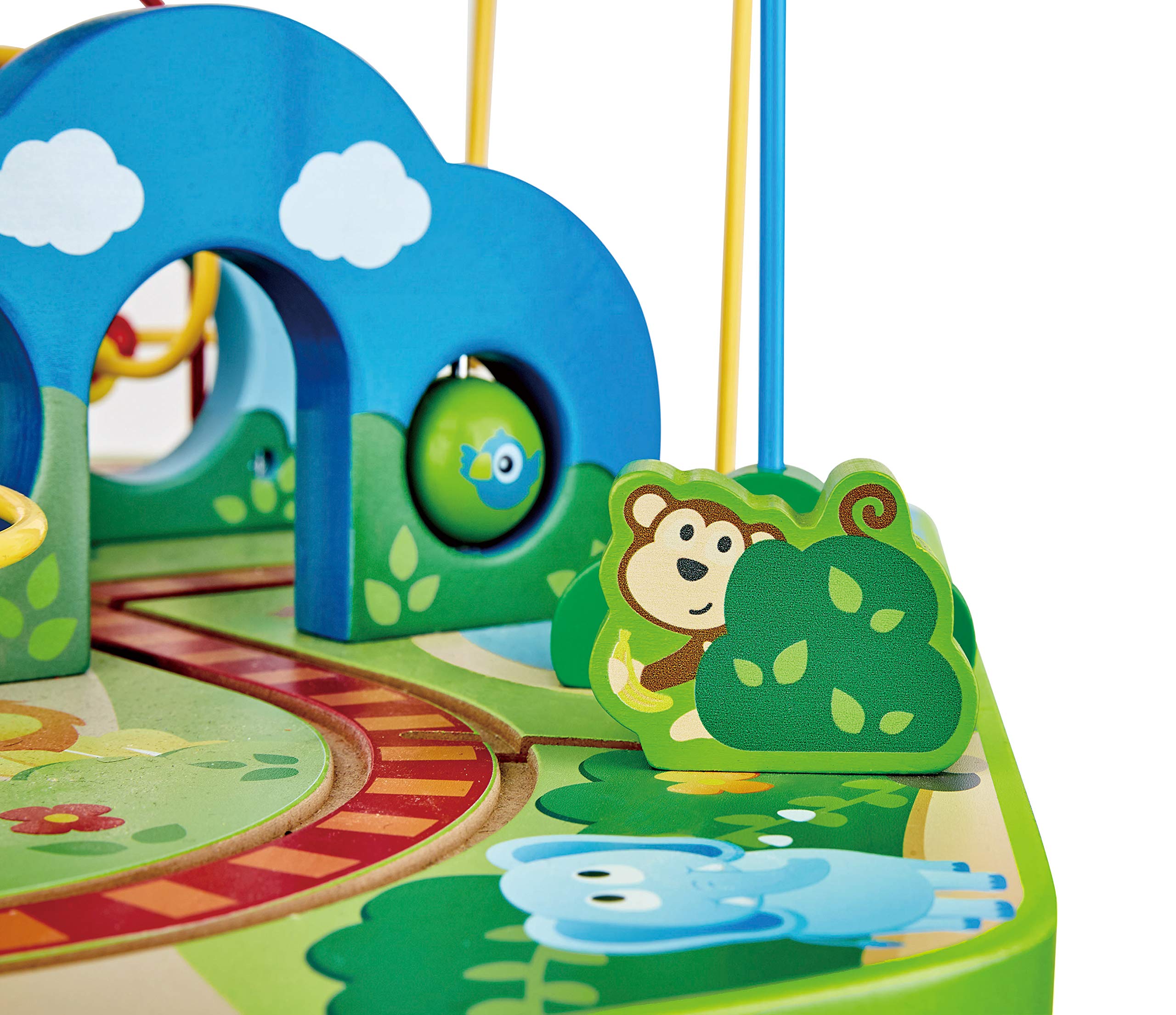 Hape E3824 tavolo treno giungla legno multiattività bimbi