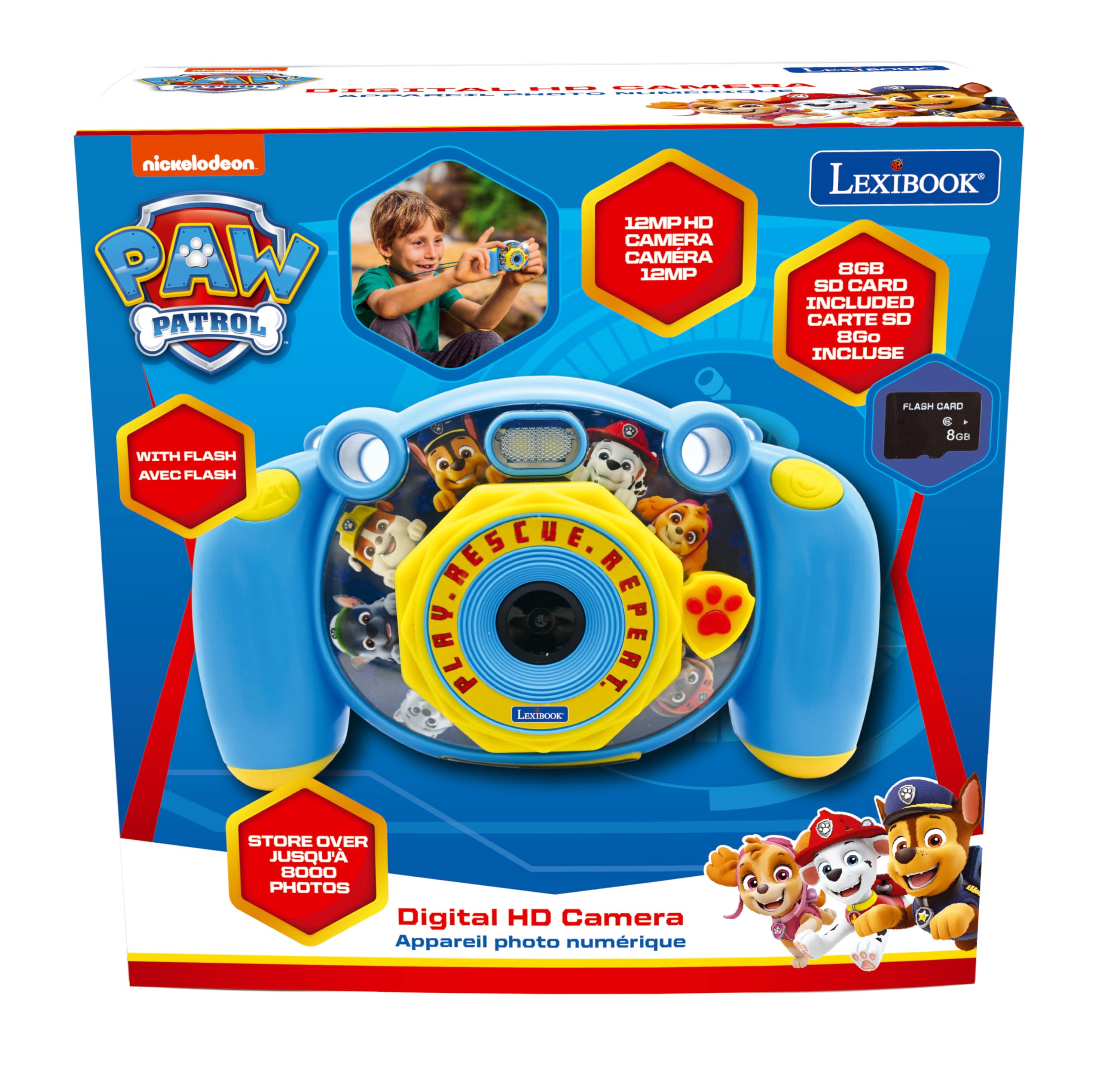 Lexibook Paw Patrol DJ080PA Fotocamera Bambini 4 in 1 Blu