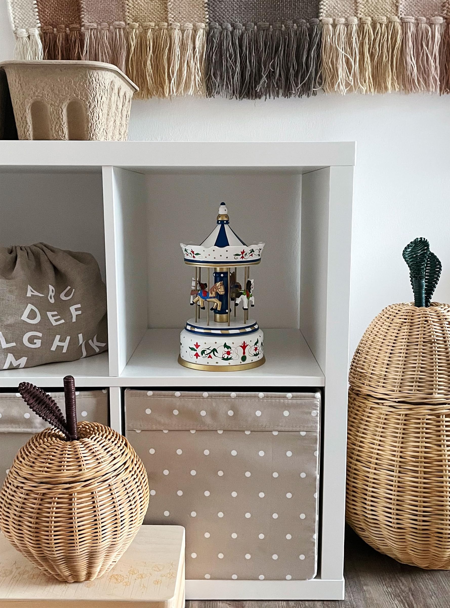 smallfoot Giostra Nostalgica carillon legno grande multicolore