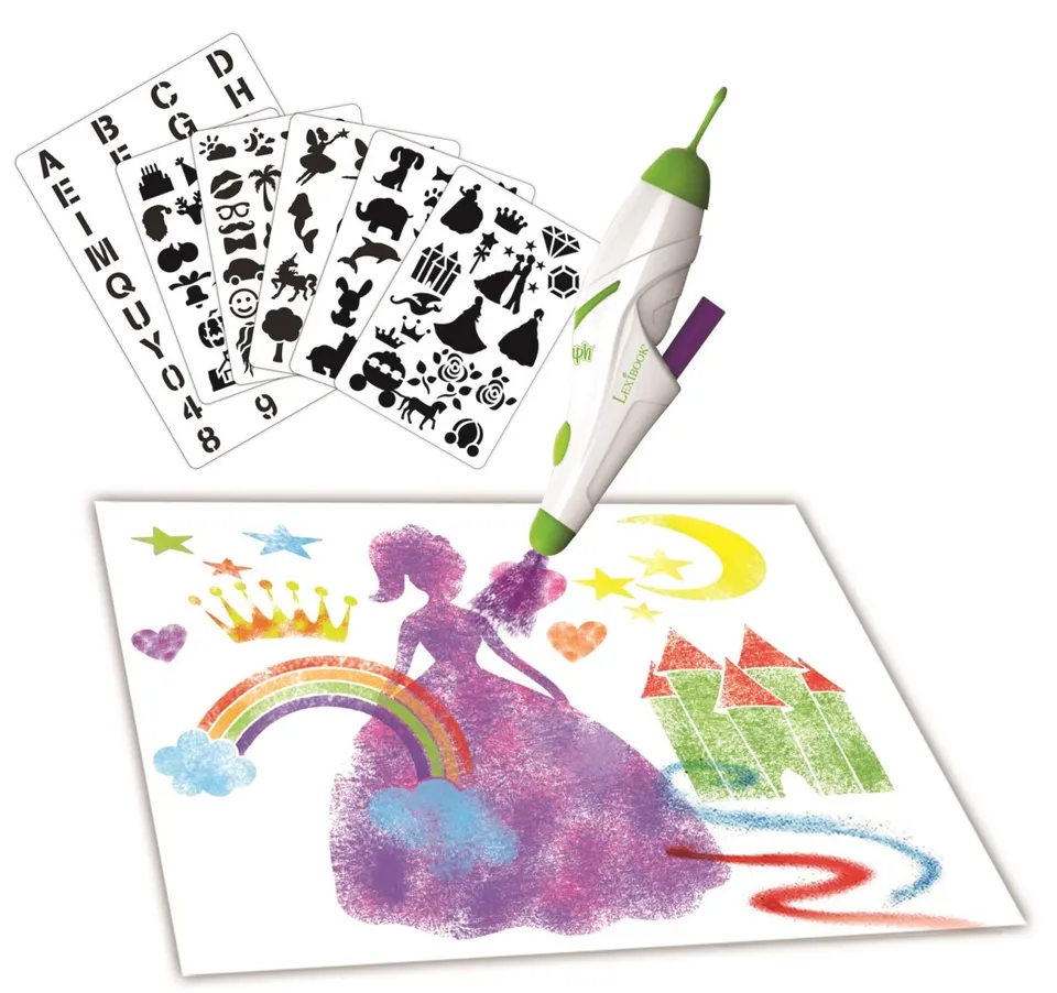 Lexibook CR800 spray magico aerografo bianco 12 pennarelli