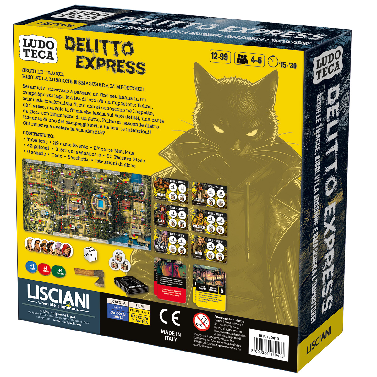 Lisciani Delitto Express L'impostore gioco investigativo mistero