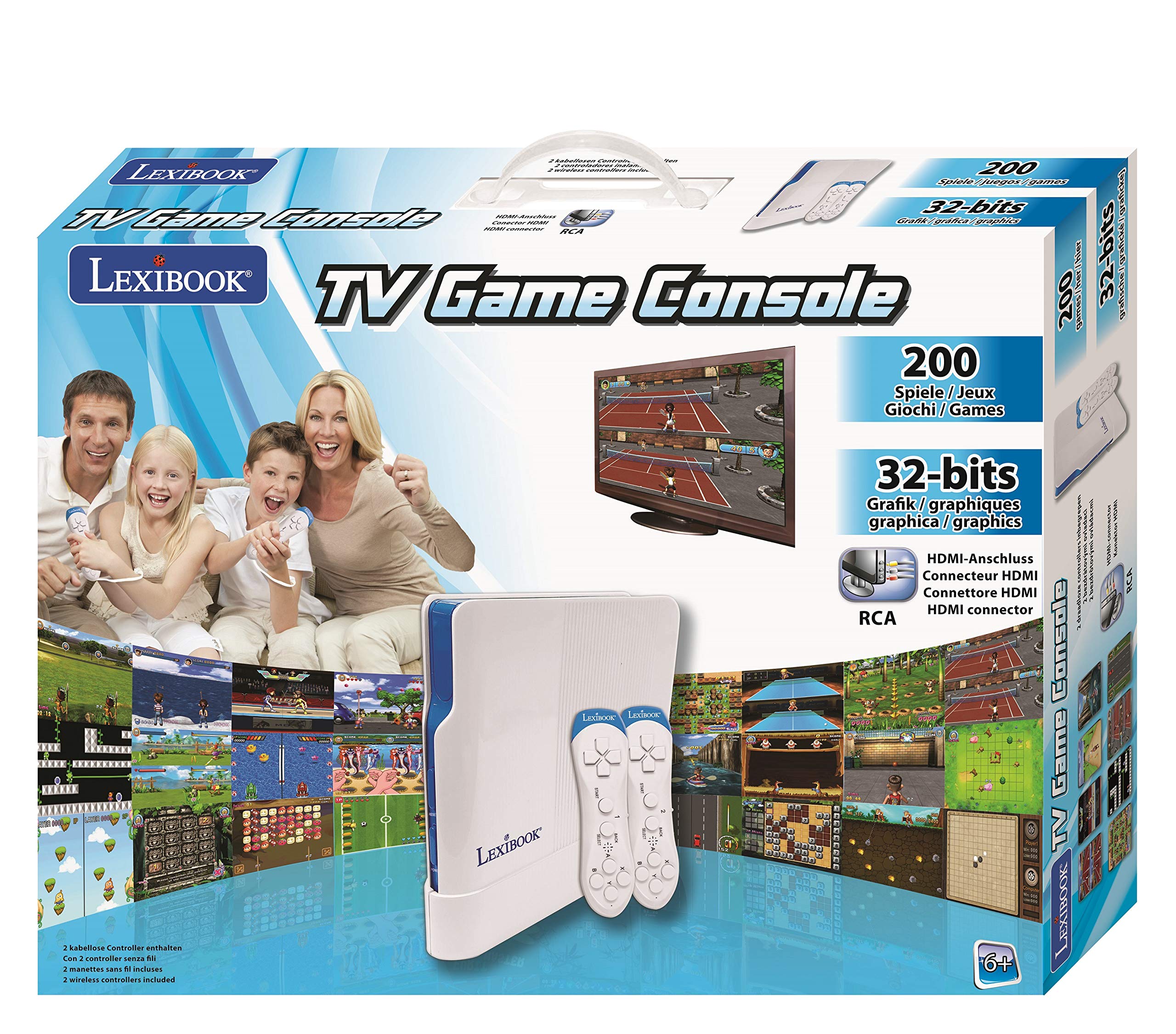 Lexibook JG7430 console TV 200 giochi 32 bit