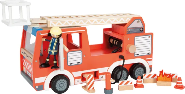 smallfoot Auto Vigili del Fuoco camion pompieri legno scala