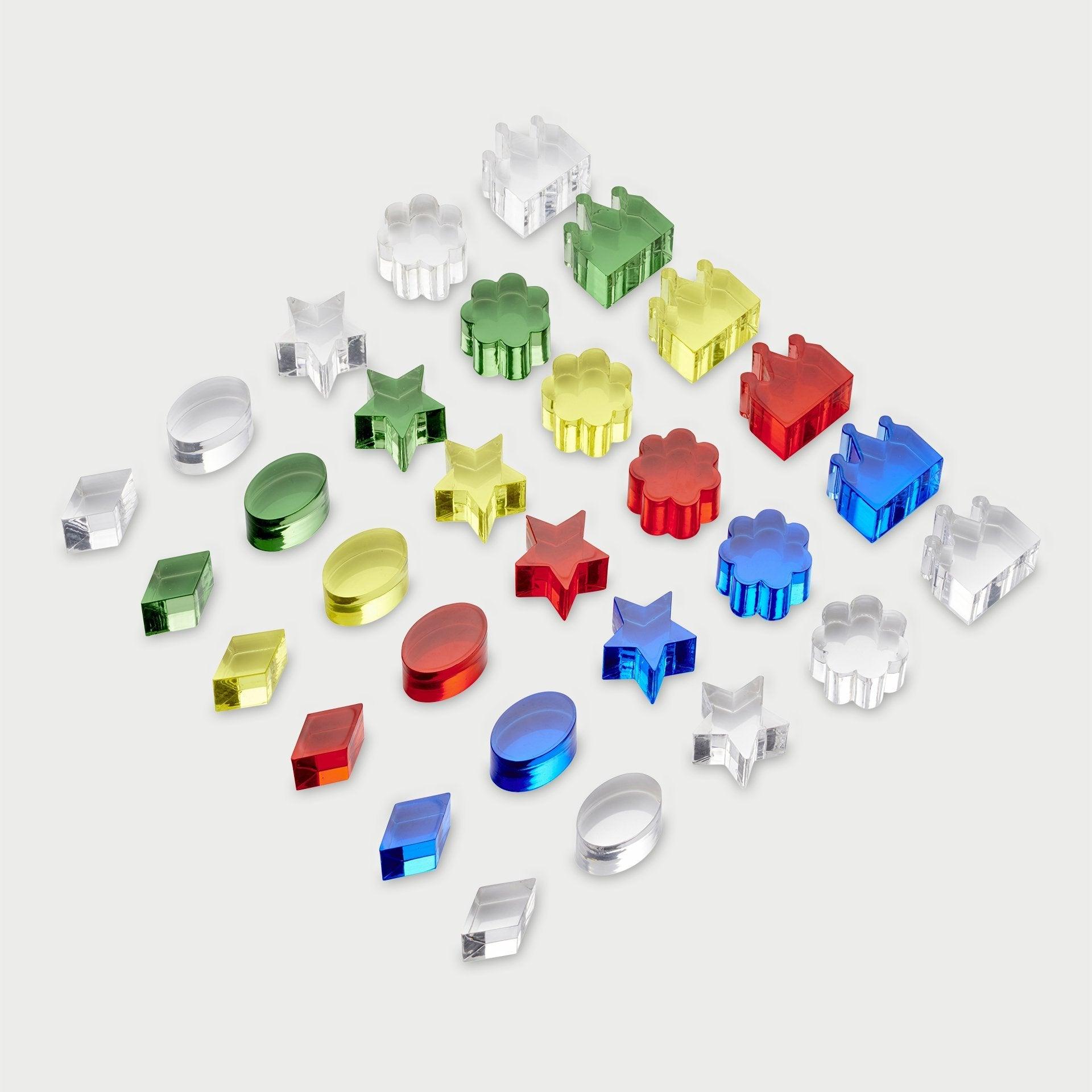 Tickit Colour Crystal Treasures blocchi 30 pezzi traslucidi