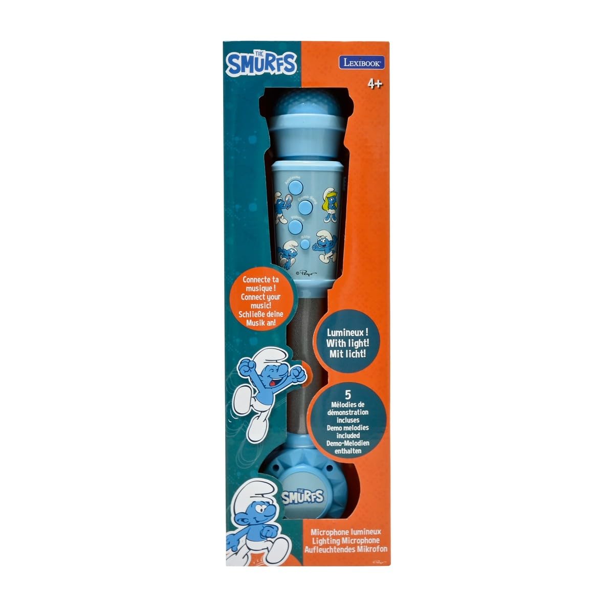 Lexibook Puffi MIC90SF microfono luminoso blu aux-in