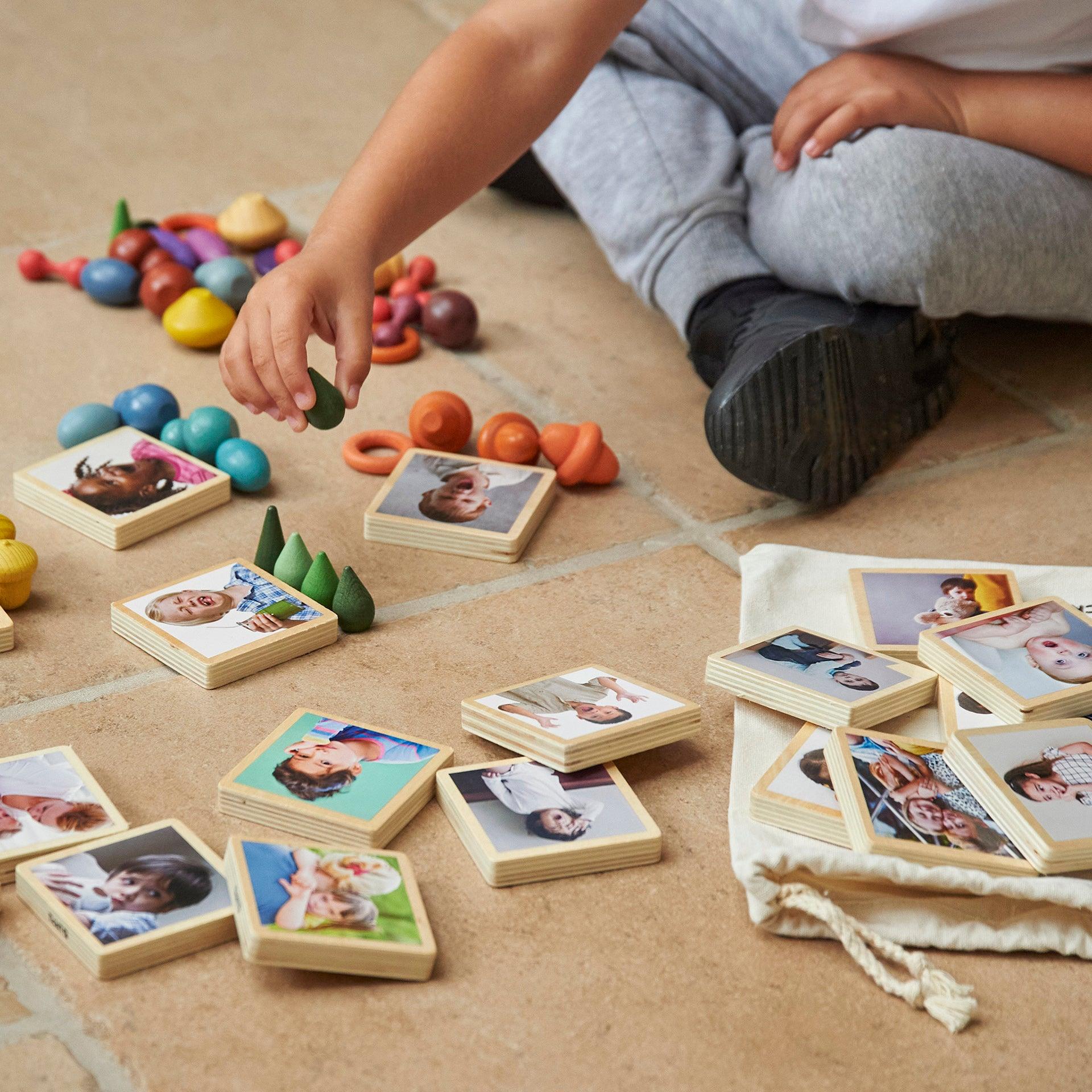 Tickit My Emotions Tiles tessere legno emozioni 18 pezzi