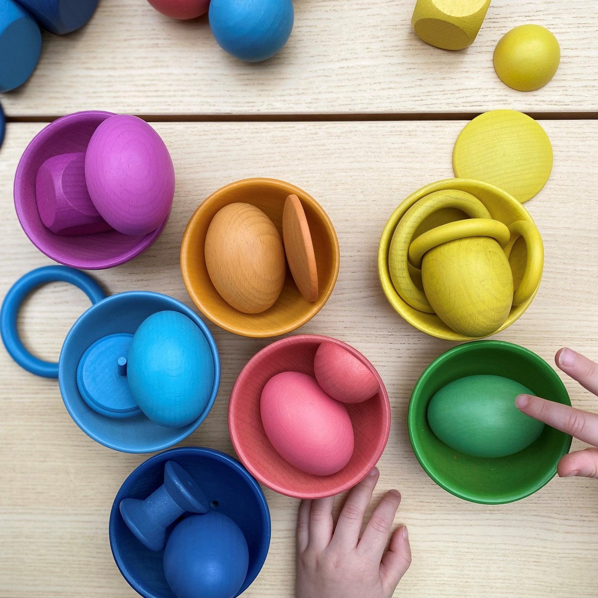 Tickit Rainbow Wooden super set 84 pezzi + vassoio