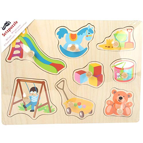 smallfoot 10447 puzzle in legno 8 pezzi