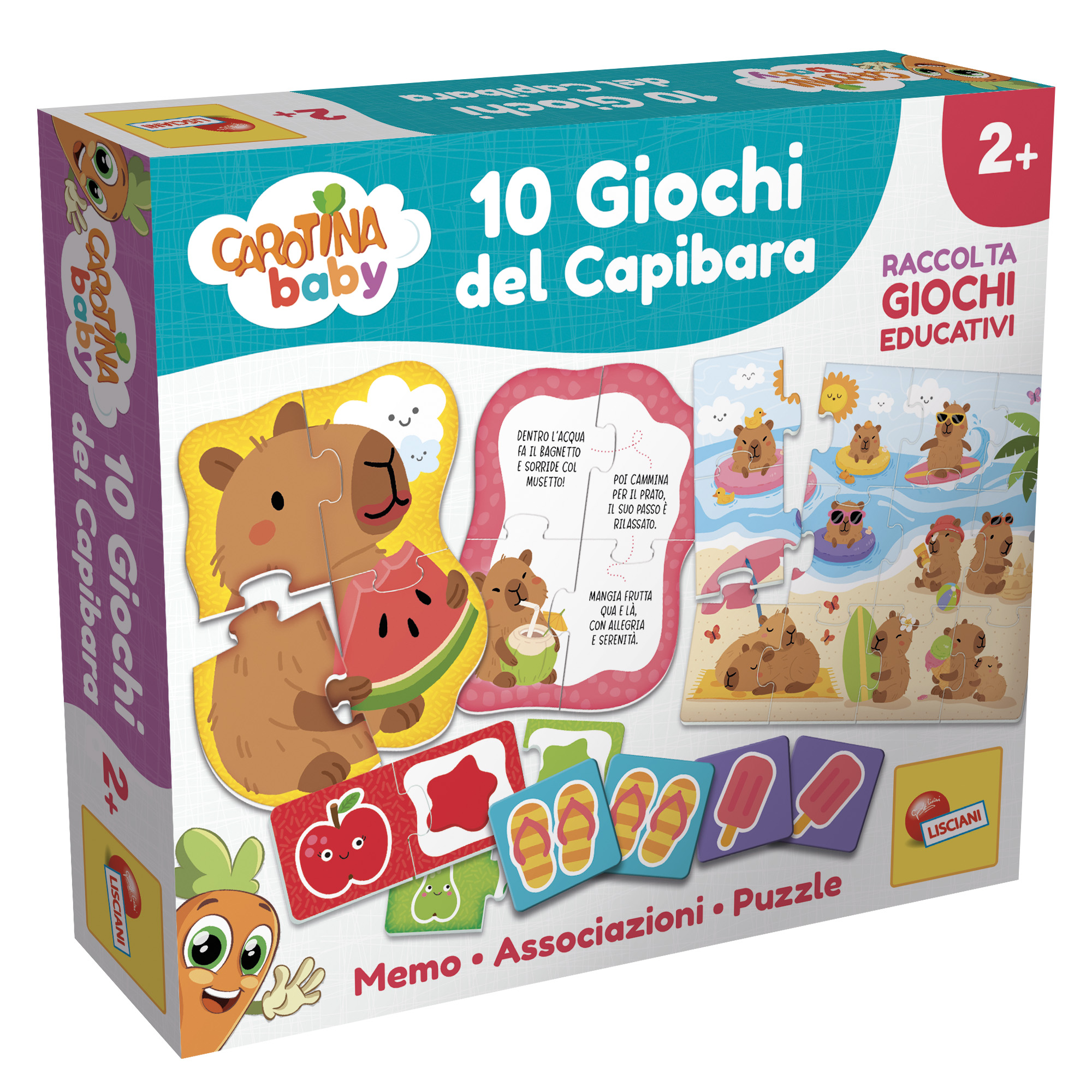 Lisciani Carotina Baby 10 Giochi Capibara giochi educativi 2 anni