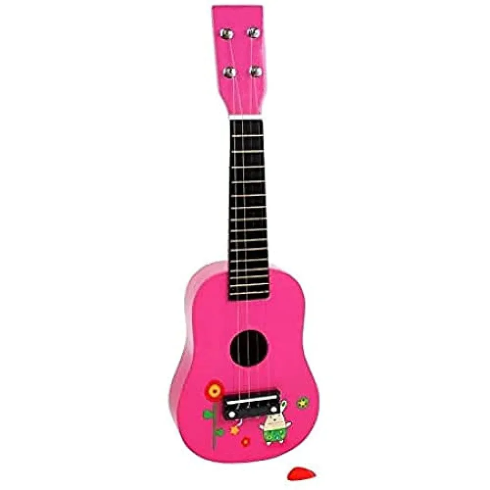 smallfoot 2415 chitarra giocattolo 4 corde metallo