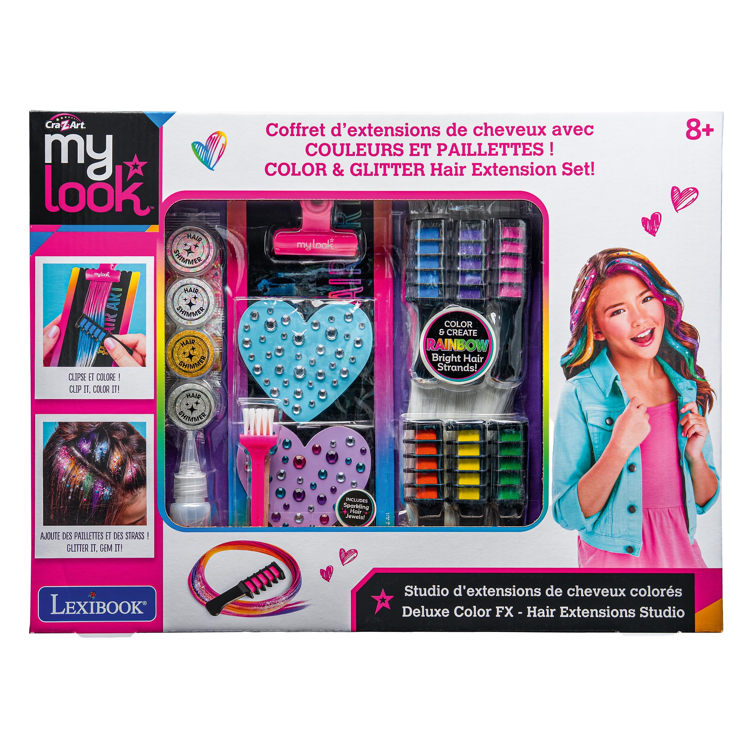 Lexibook CRSS11 kit capelli colorati deluxe 6 colori