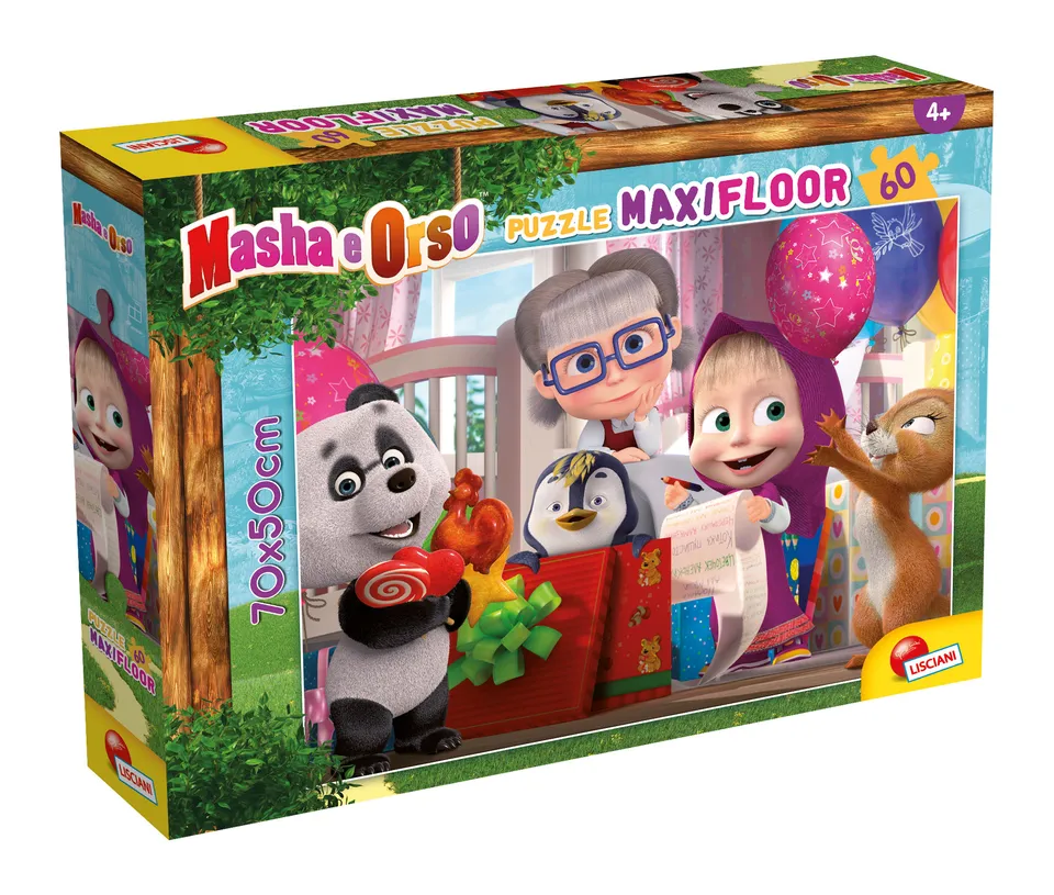 Lisciani Masha e Orso MaxiFloor 60 puzzle pavimento