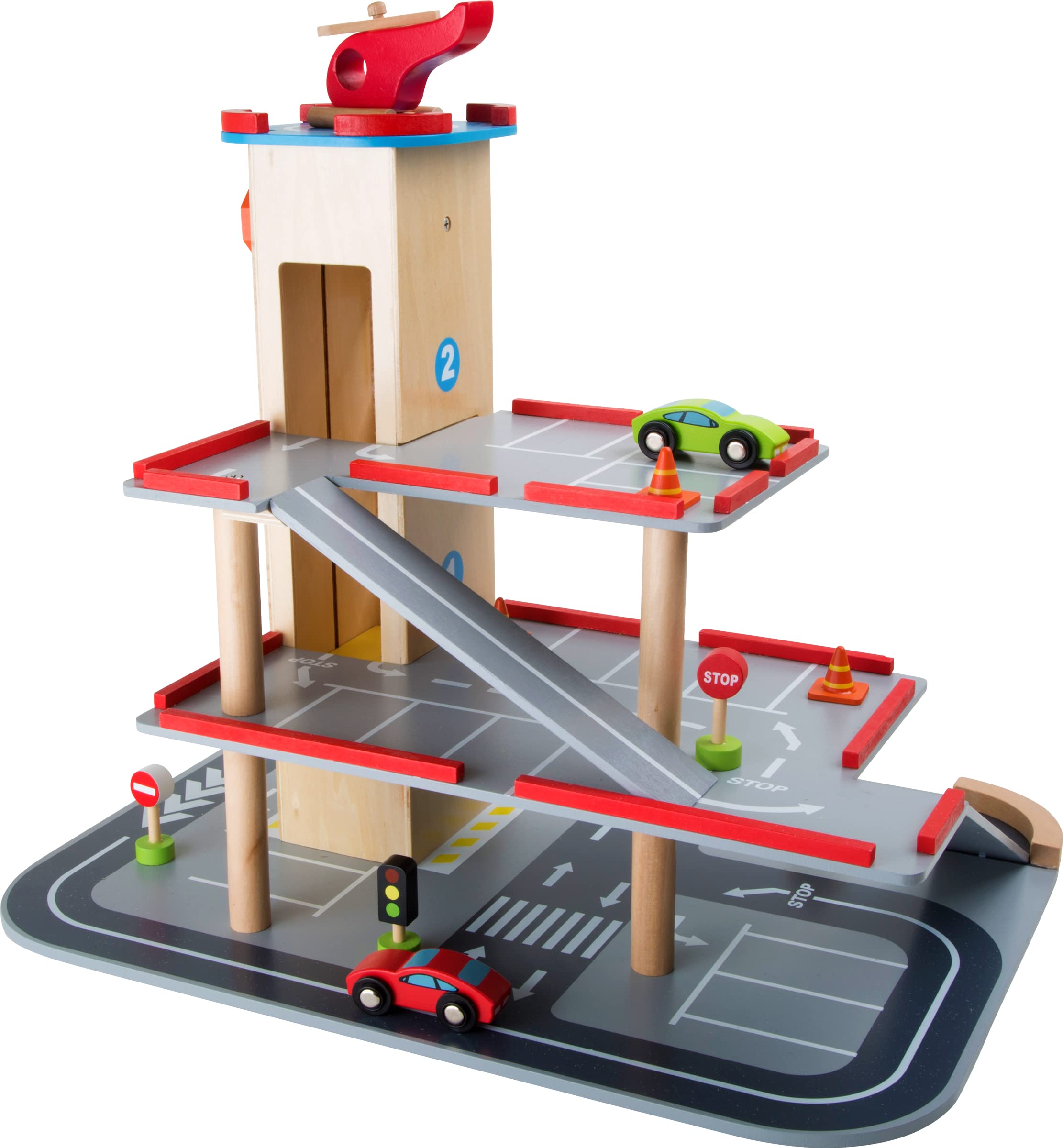 smallfoot 4777 parcheggio Discesa rapida legno 3 piani