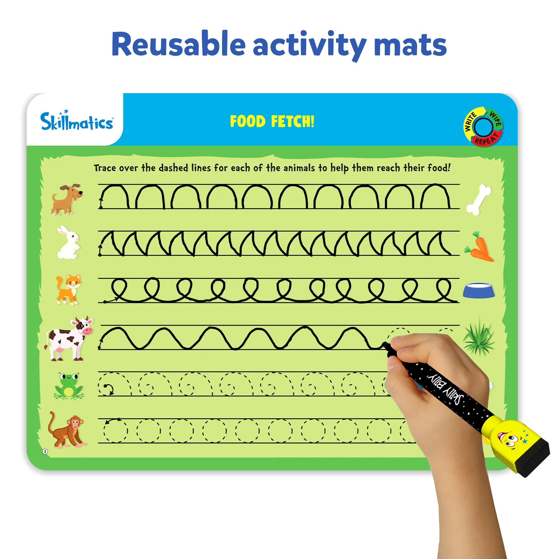 Skillmatics I Can Write tappetini attività prescolari 3-6 anni