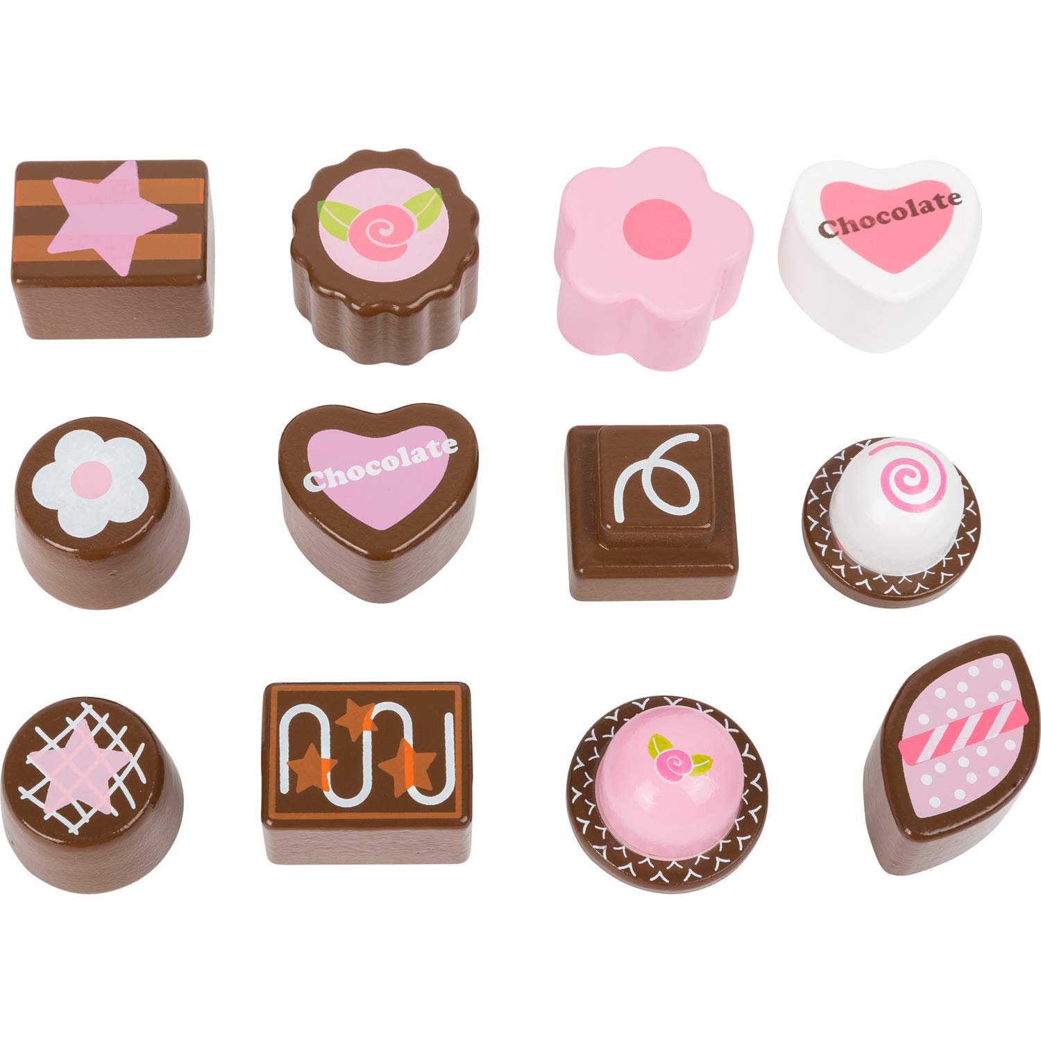 Small Foot Scatola Cioccolatini cibo legno 12 pezzi FSC