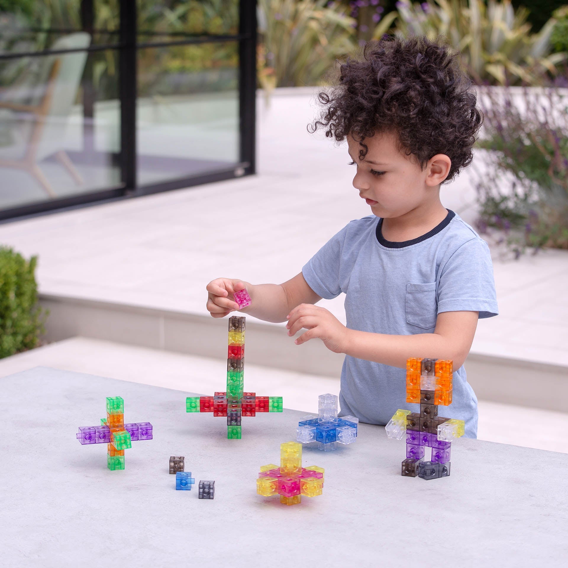 Tickit Translucent Colour Linking Cubes cubetti 100 pezzi