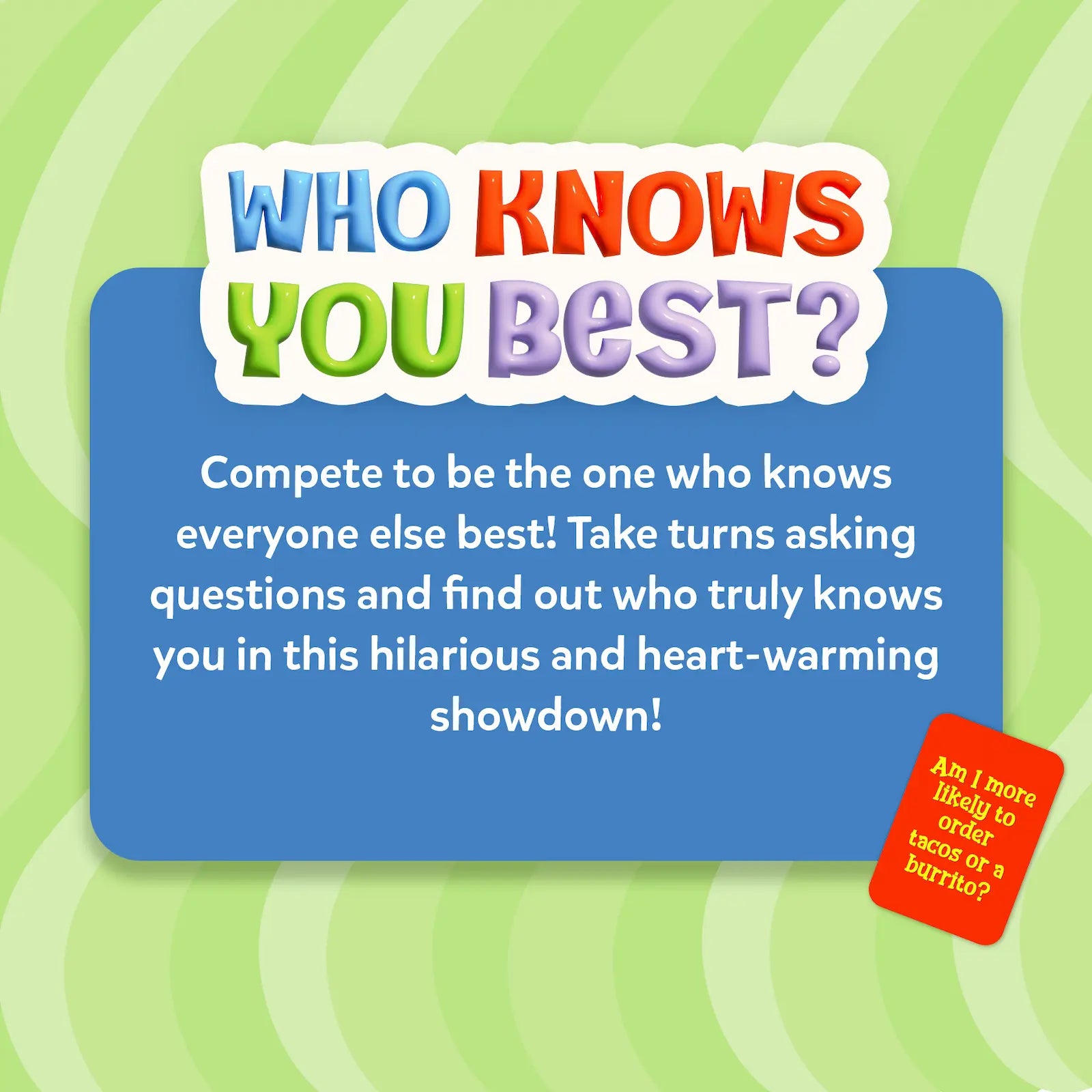 Skillmatics Who Knows You Best gioco di carte famiglia 8+ anni