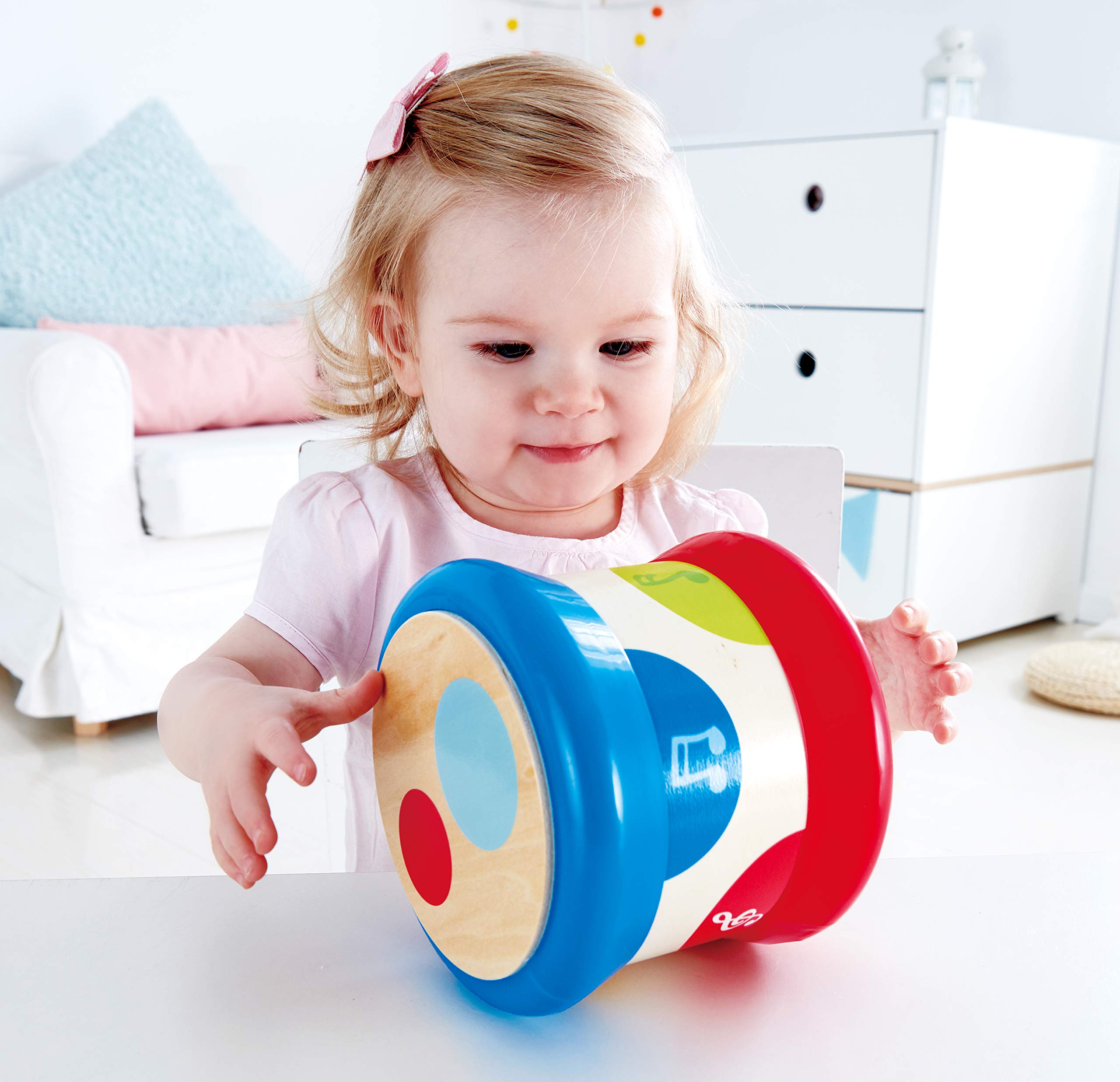 Hape Baby Tamburo musicale legno luci dai 6 mesi