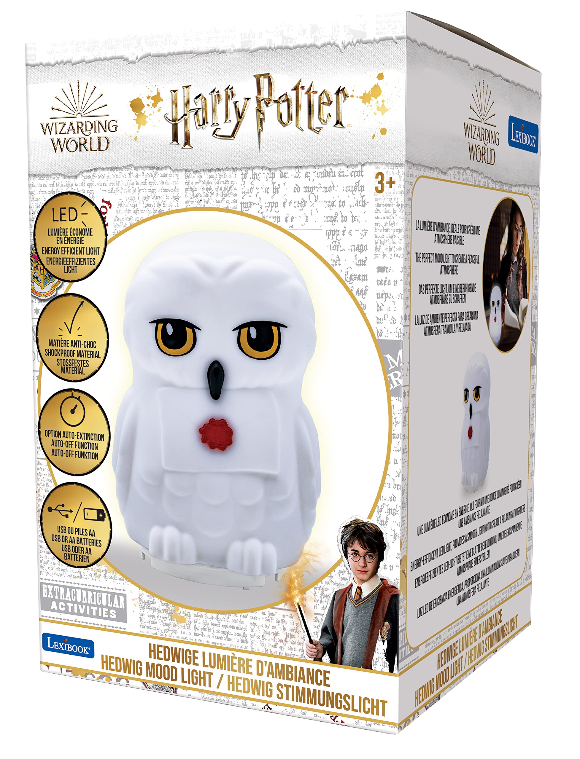 Lexibook Harry Potter NLJ105HP luce notturna Hedwig timer