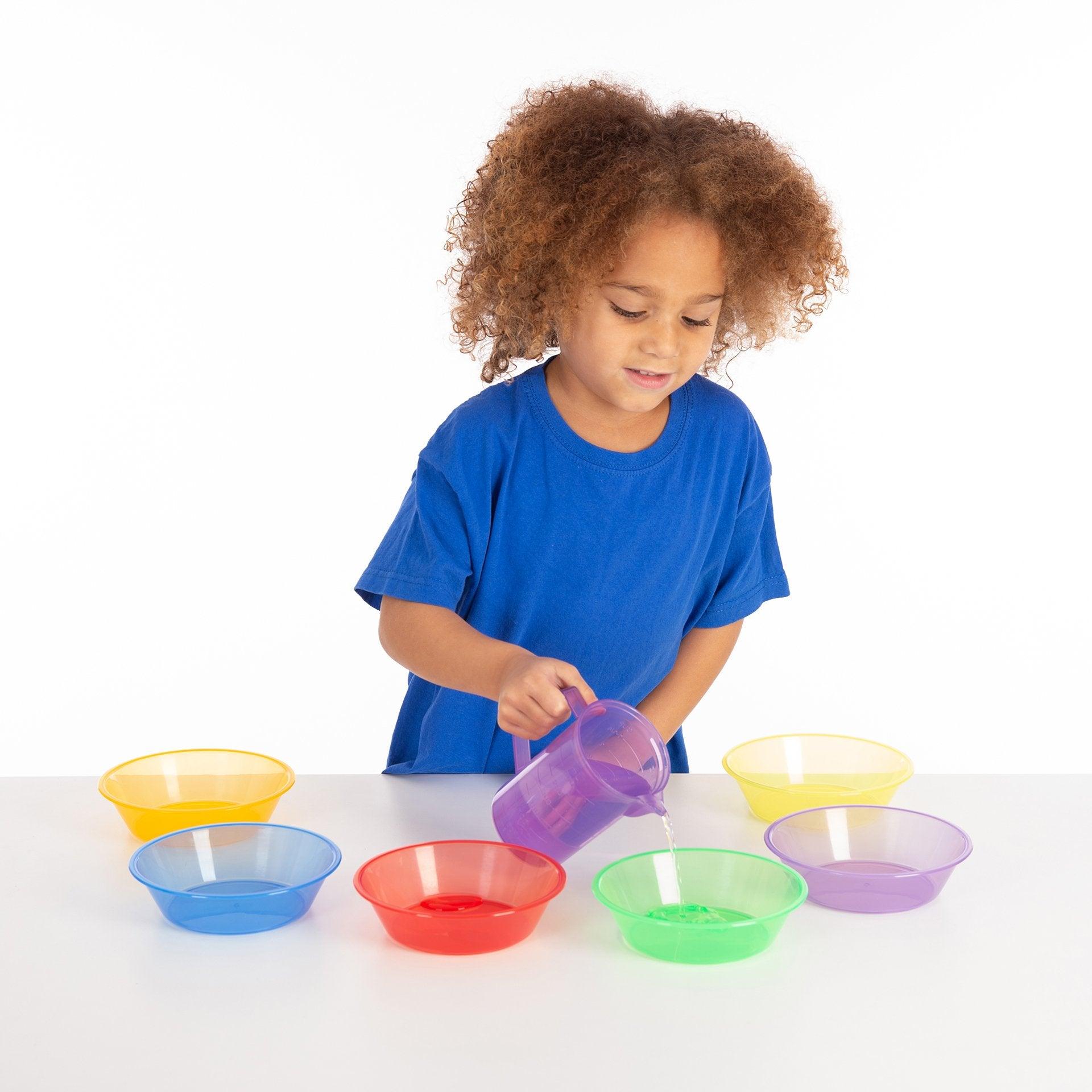 Tickit Translucent Colour ciotole 6 colori impilabili
