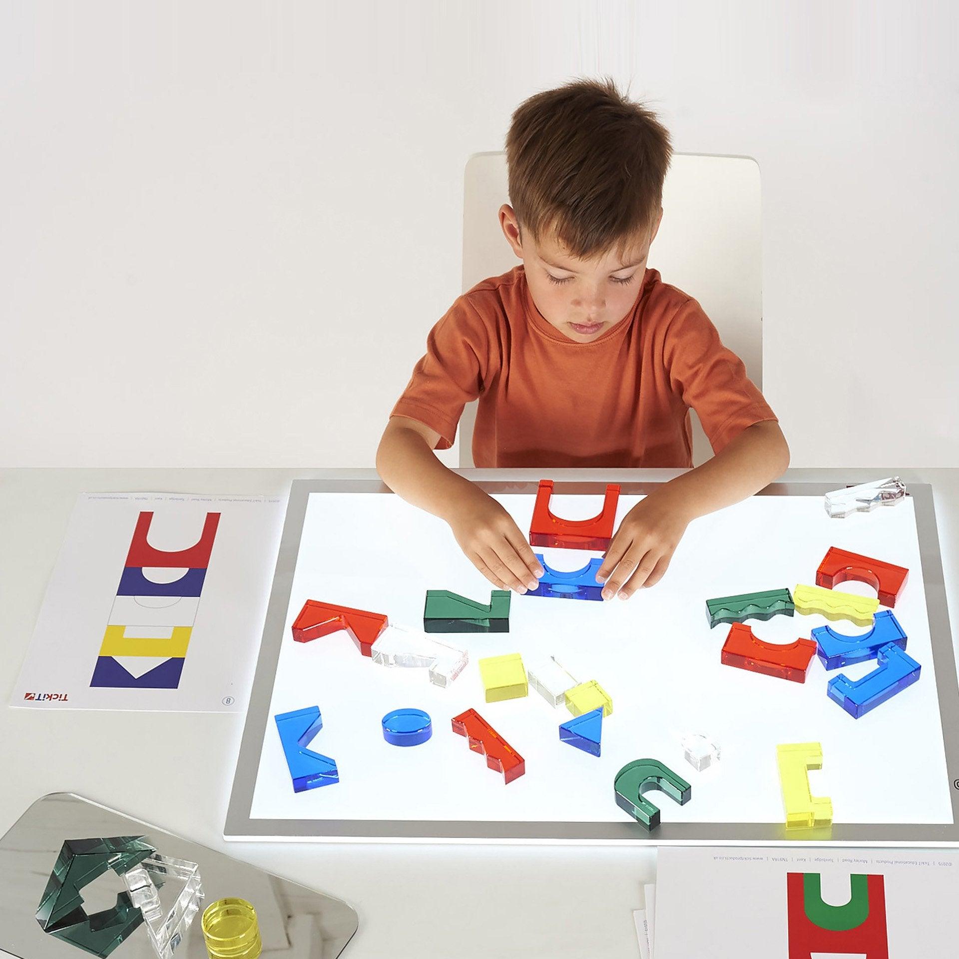Tickit Colour Crystal Block Set costruzioni 25 pezzi traslucidi