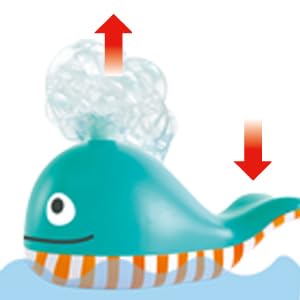 Hape Balena Soffia Bolle giocattolo bagnetto blu