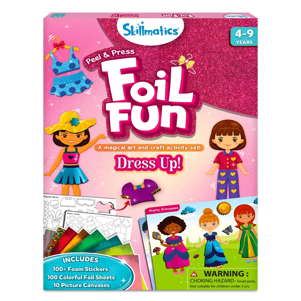 Skillmatics Foil Fun Dress Up kit foil principesse