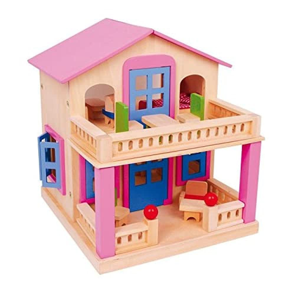 smallfoot Clara 1167 casa bambole legno 17 pezzi arredata