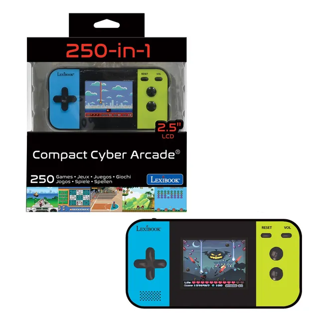 Lexibook Compact Cyber Arcade JL2377LXB console portatile 250 giochi