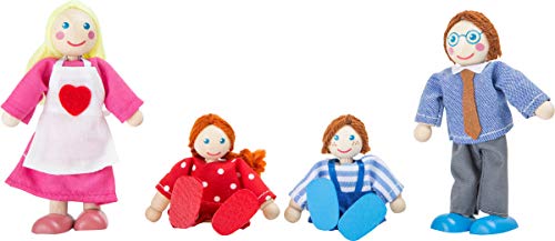 smallfoot 10320 pupazzetti famiglia casa bambole snodati
