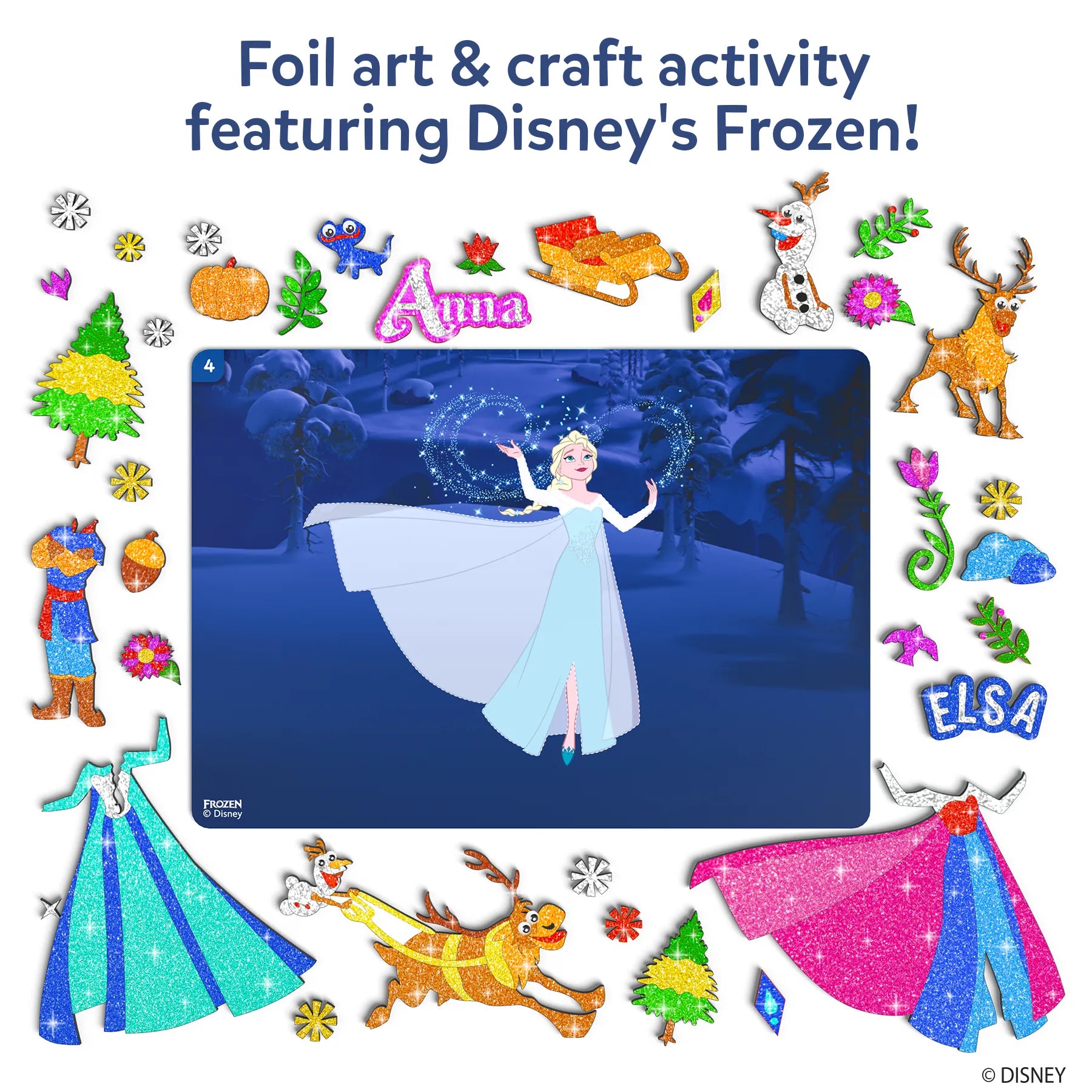 Skillmatics Foil Fun Disney Frozen kit arte foil 4-9 anni