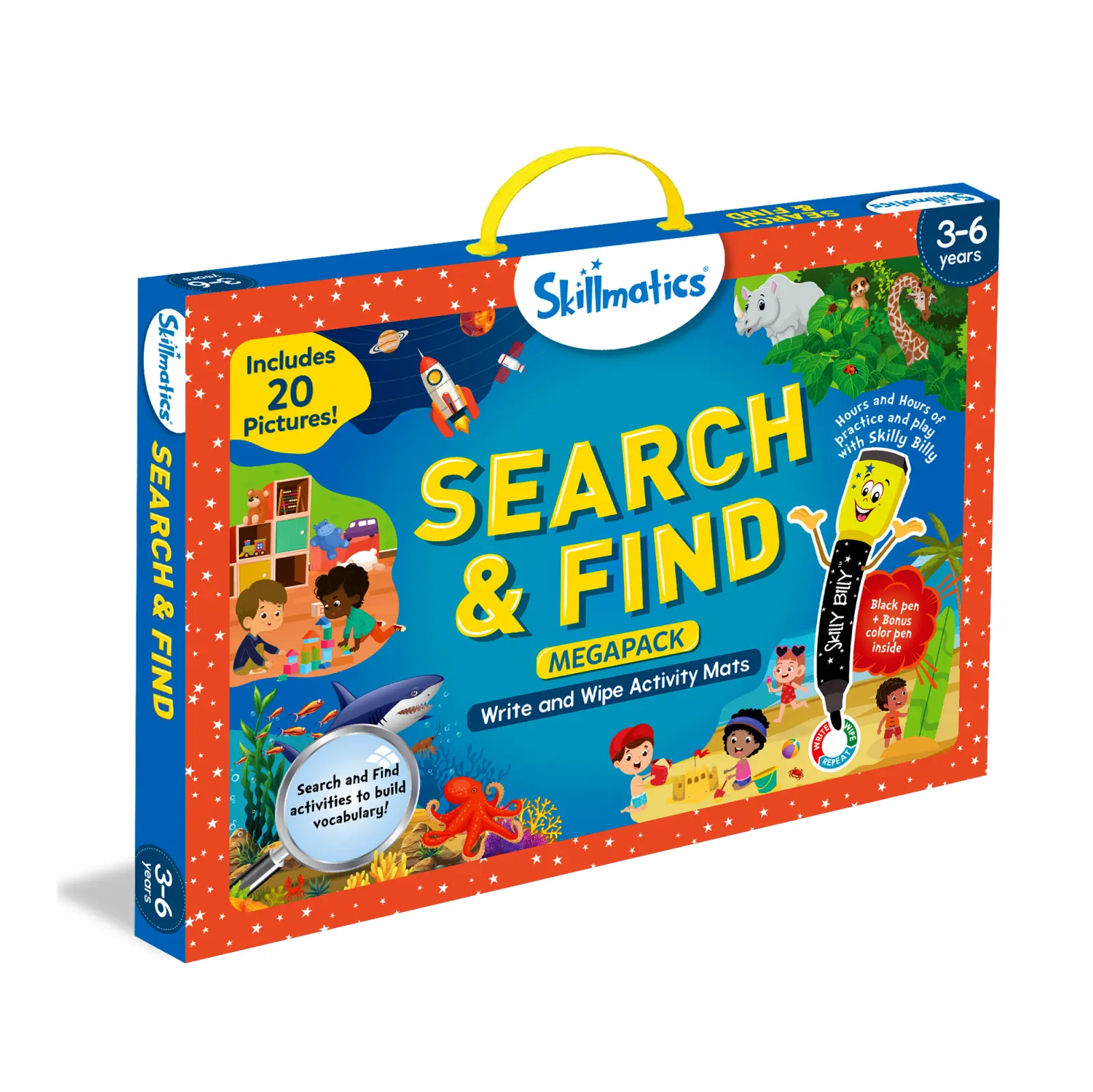 Skillmatics Search and Find Megapack tappetini 20 attività