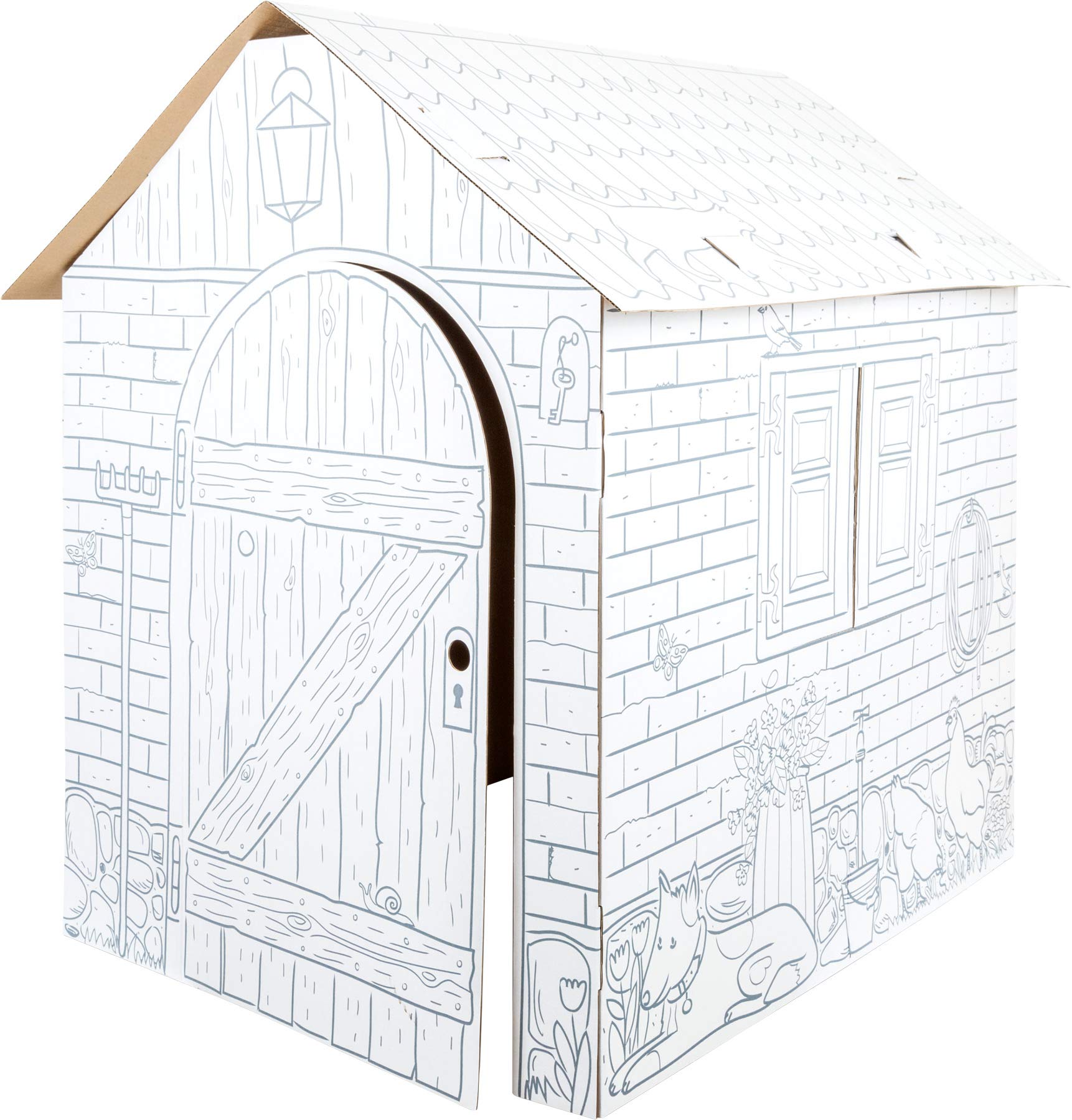 smallfoot 10015 casetta Fattoria cartone da colorare