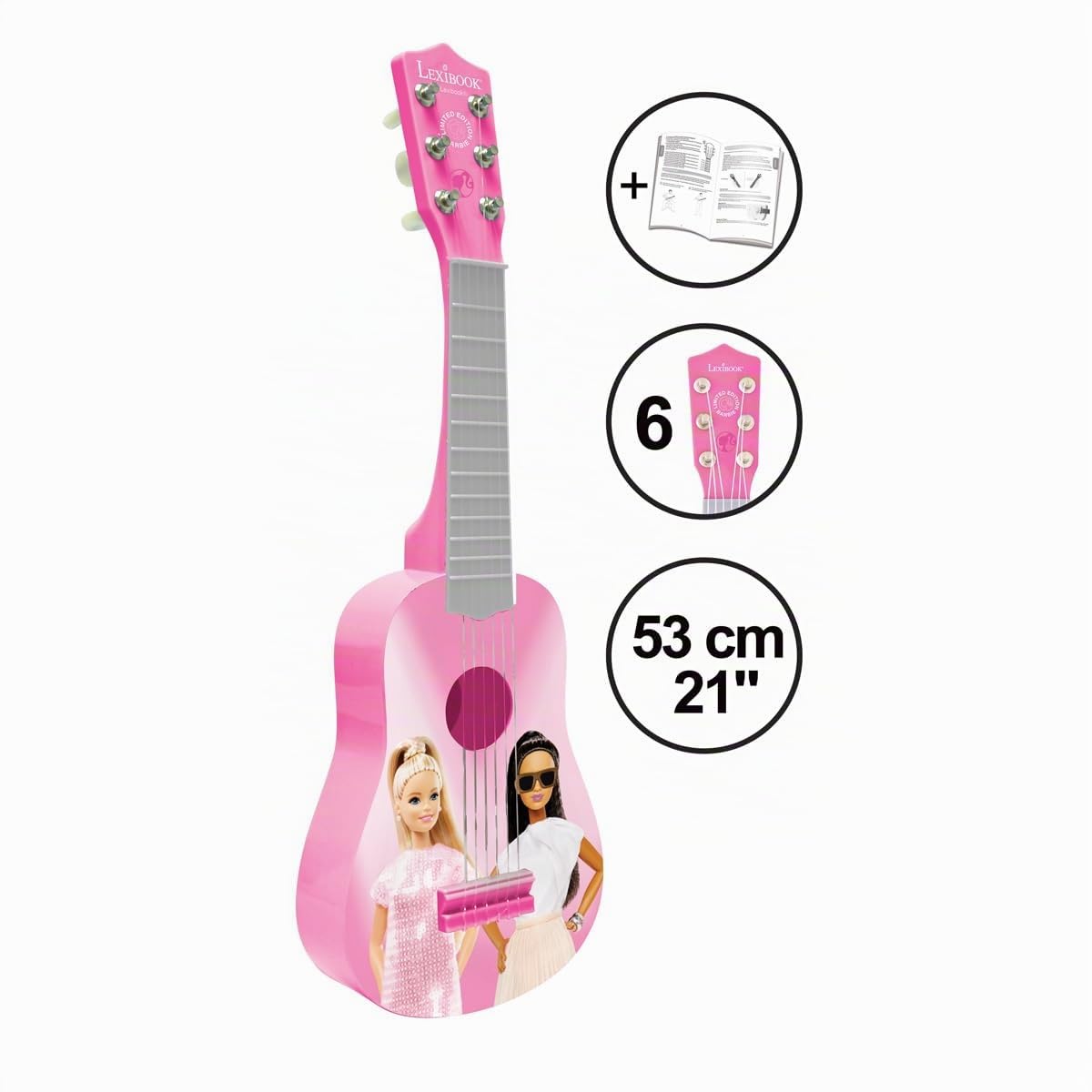 Lexibook Barbie K200BB chitarra bambini rosa 6 corde