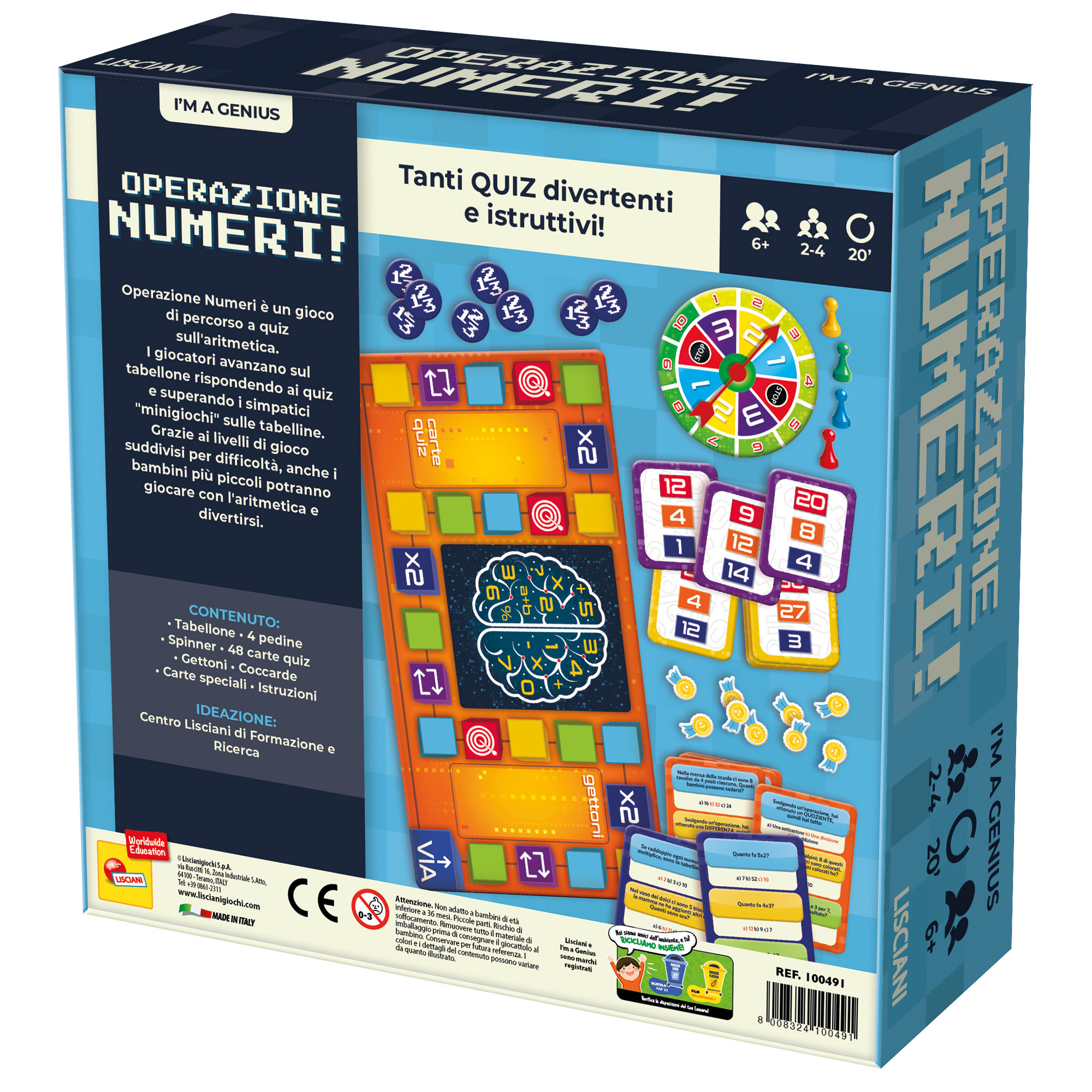 Lisciani I'm a Genius Operazione Numeri gioco aritmetica
