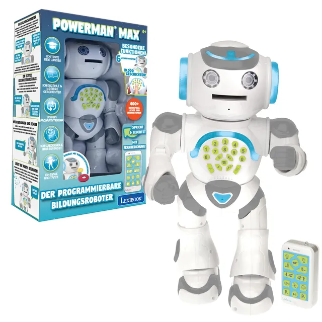 Lexibook Powerman Max ROB80DE robot parlante programmabile