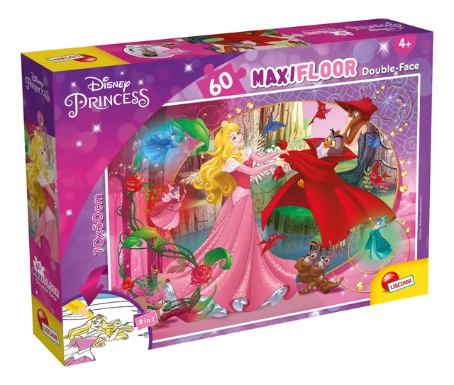 Lisciani Disney Maxi Floor 60 Puzzle Bambini Aurora