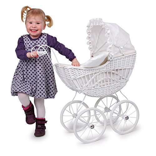 smallfoot Evelin 8770 carrozzina bambole bianca elegante