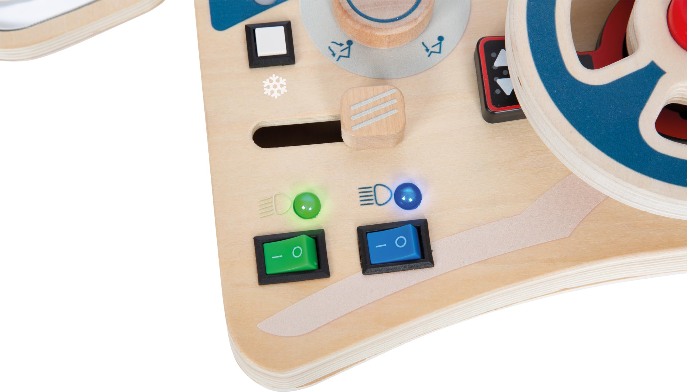 smallfoot Abitacolo 12747 volante legno LED