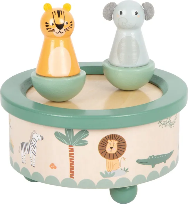 smallfoot 12738 carillon safari legno tigre elefante