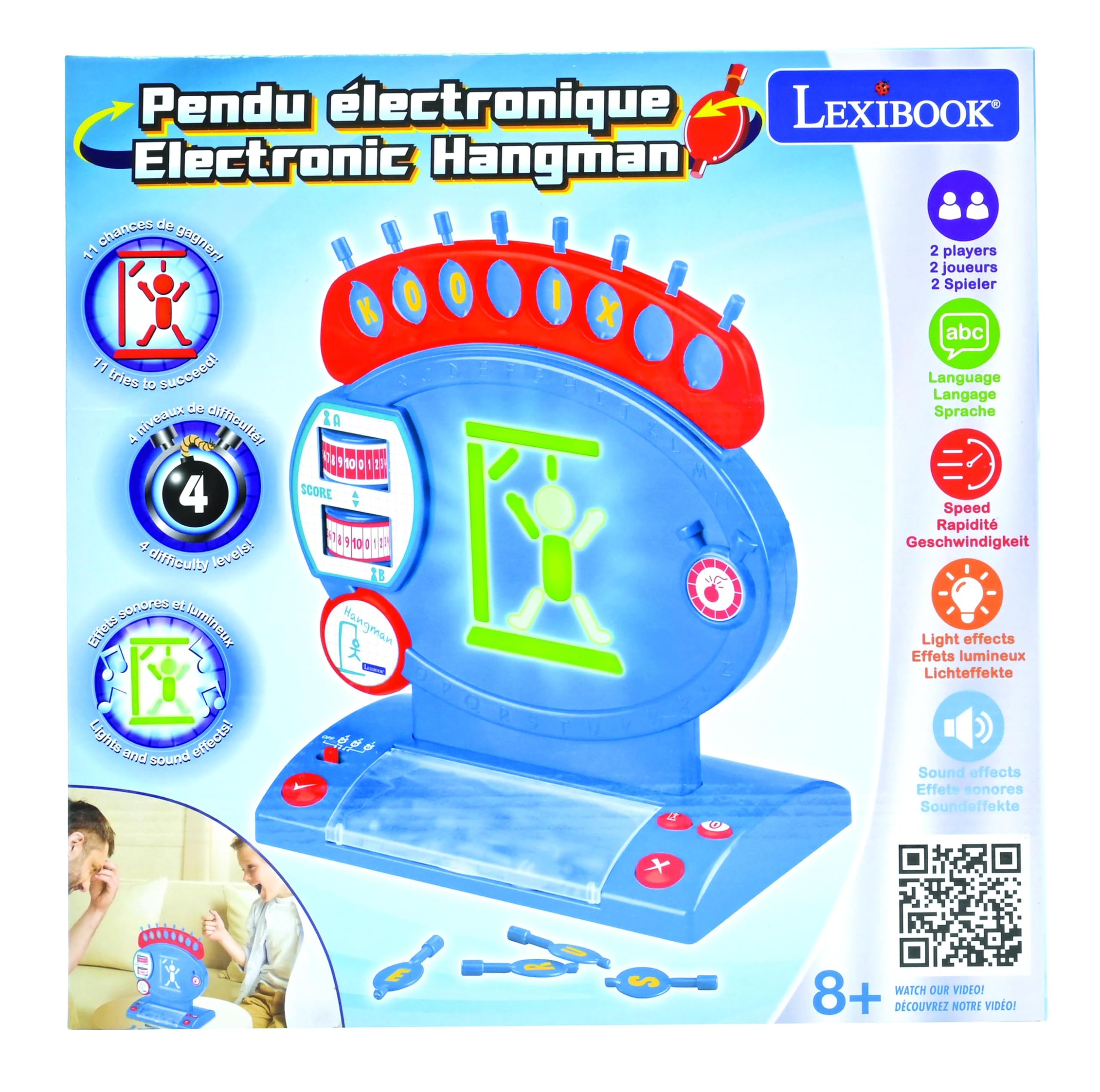 Lexibook JG800LXB gioco impiccato elettronico bambini