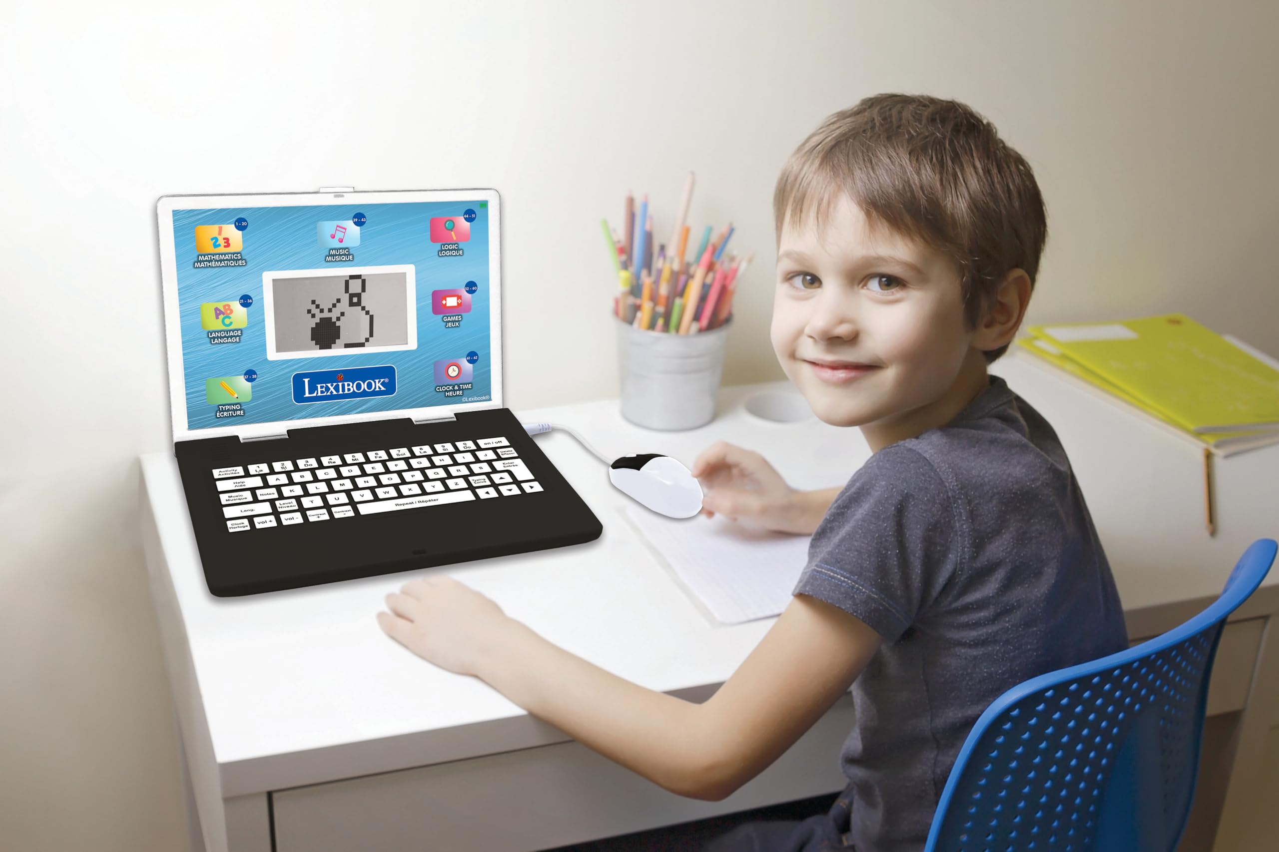 Lexibook Powerman JC498i1 laptop educativo bilingue 124 attività