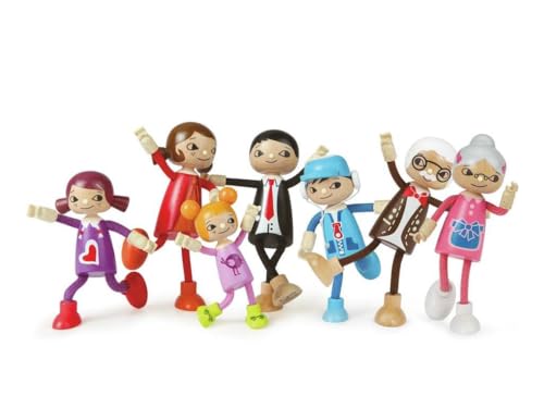 Hape Famiglia Moderna Figlia Piccola bambola legno capelli rossi