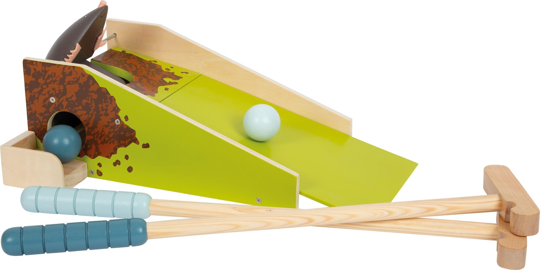 small foot Talpa 12439 set minigolf legno 2 mazze 2 palline