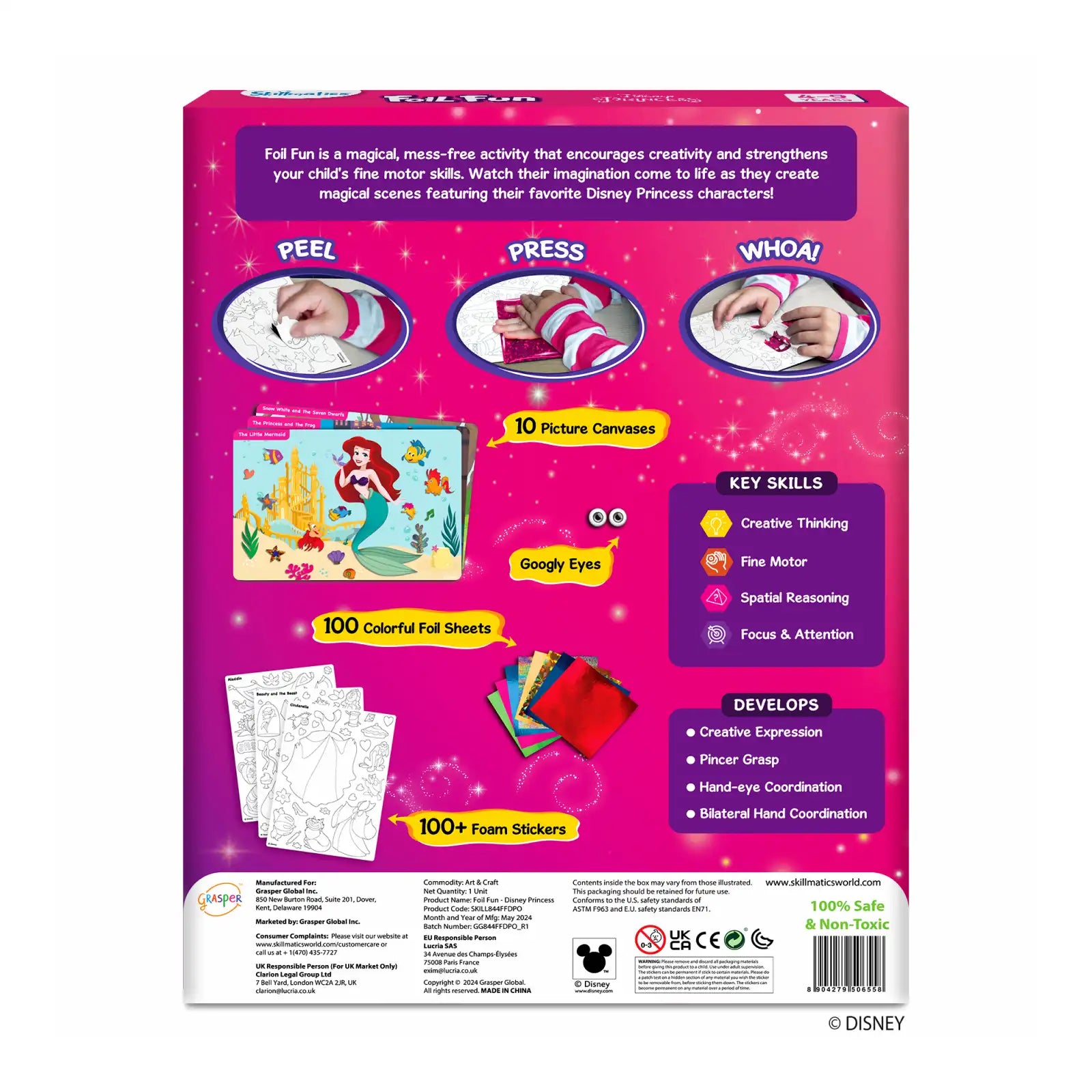 Skillmatics Foil Fun Disney Princess kit foil principesse