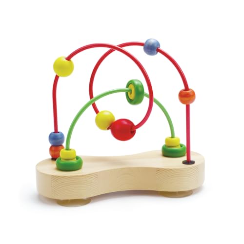 Hape Doppio Tracciato labirinto perline legno 6 mesi