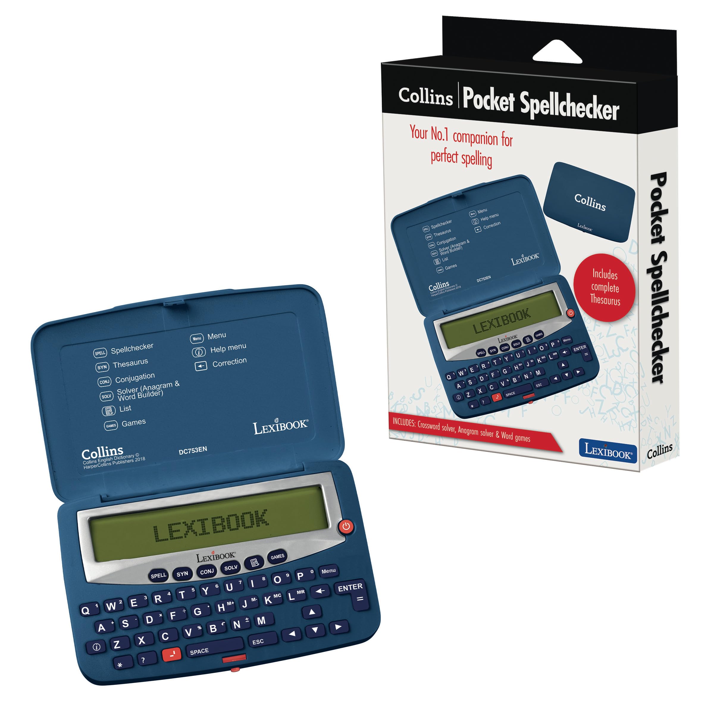 Lexibook Collins DC753EN Correttore Ortografico Inglese