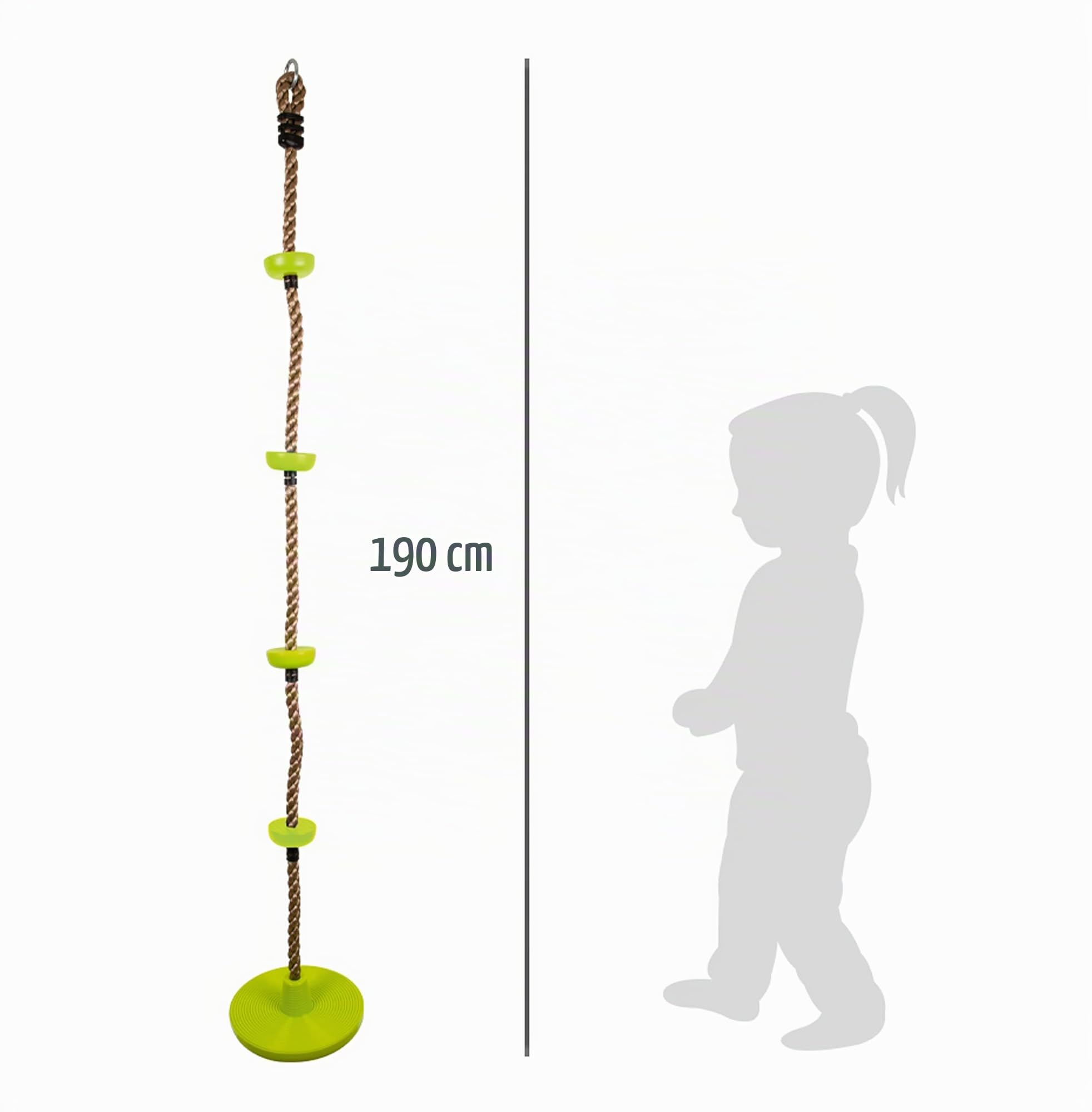 smallfoot 11878 altalena 2 in 1 con fune arrampicata