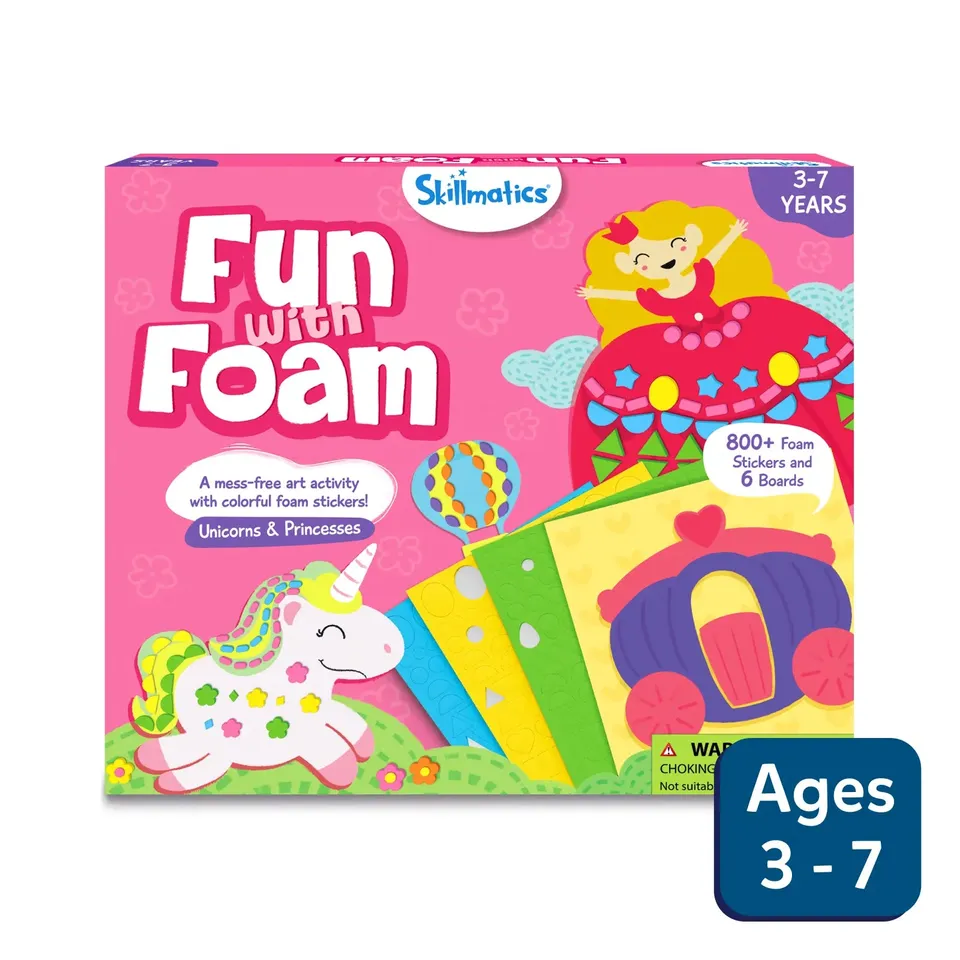 Skillmatics Fun with Foam Unicorn Princess sticker art 800 pezzi