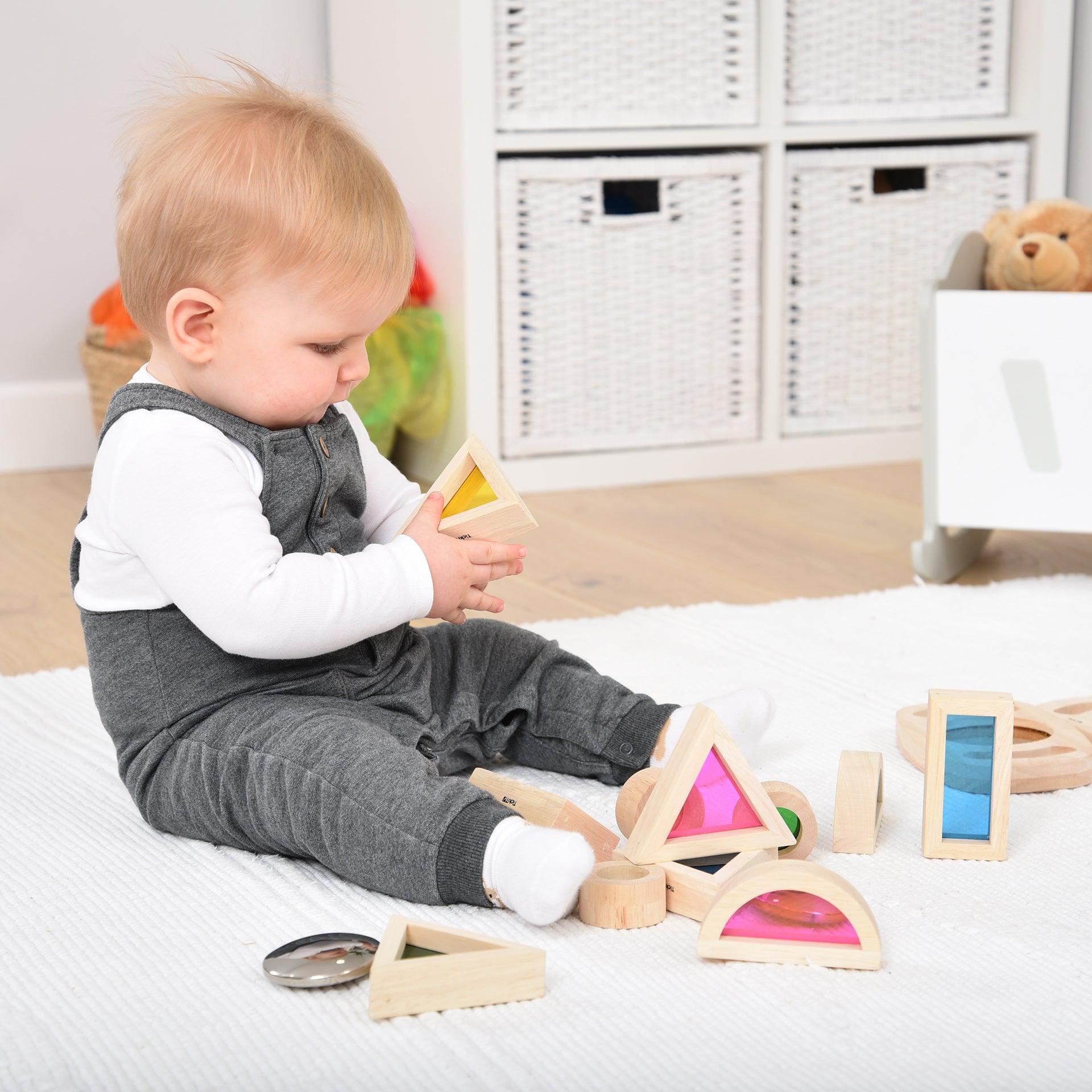Tickit Rainbow Block Set costruzioni legno 24 pz da 12 mesi